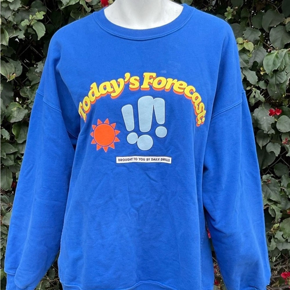 Daily Drills Blue Sweatshirt with RARE Graphic